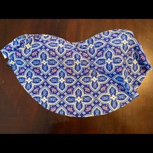 Swimsuit top with elephant pattern